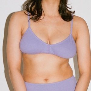 Organic Cotton Bra by Pansy in Mauve